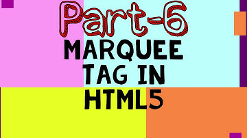 Marquee (scrolling) tag in HTML using VSCode  ||  HTML Part-6  ||  || By Master Eagle