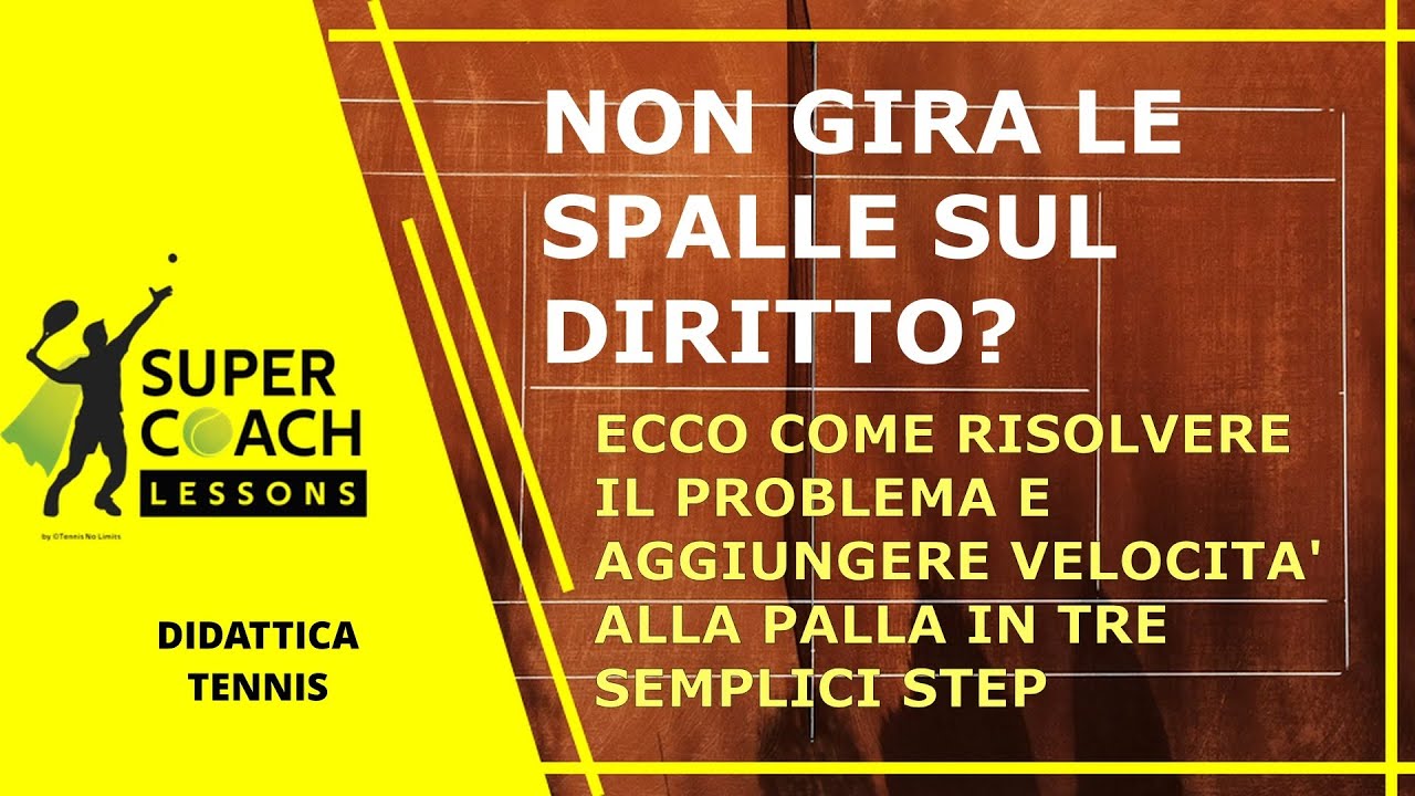 Non Gira le Spalle sul Diritto? Ecco come risolvere il Problema e Aggiungere Velocità alla palla