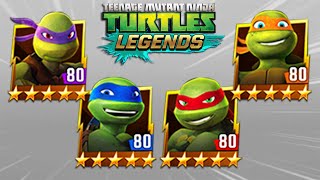 TMNT Legends Raphael, Leonardo, Donatello, Michelangelo