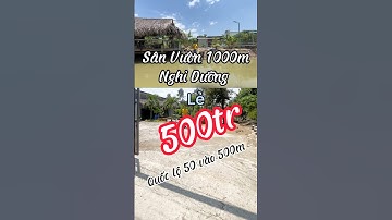 Nhà sân vườn nghỉ dưỡng 1000m, có vườn cây ao cá đường lớn xe hơi 7 chỗ vào nhà sát bên quốc lộ 50