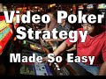 Easiest jacks or better poker strategy  a tutorial for beginners and casual casino gamblers