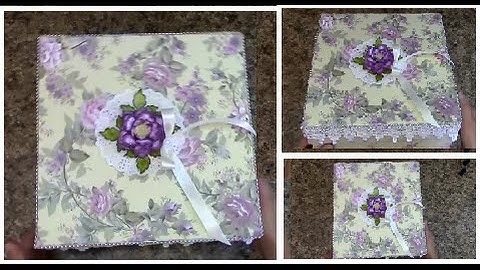 TUTORIAL   HOW TO MAKE A STURDY 10 x 10 GIFT  BOX    DESIGNS BY SHELLIE