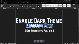 Use Dark Mode in Microsoft Word - MS Word Black Background screenshot 4