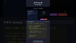 JavaScript Proxy Object Explained (Visualized) 🛡️ #javascript #webdev #frontend