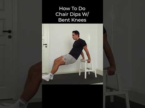 How To Do Chair Dips With Bent Knees | Correct Form