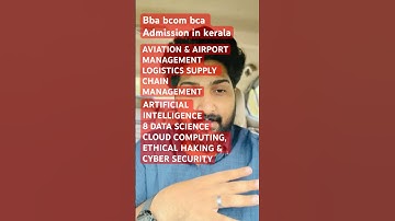 BCA BCOM BBA Best college in kerala | bba bcom bca admission fees details malayalam