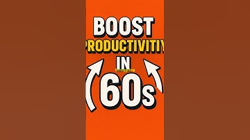 Boost Productivity in 60 Seconds ⚡ 3 Easy Hacks! #Shorts