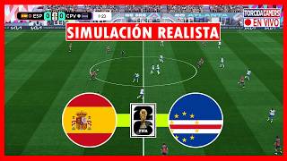 España vs Cabo Verde | Copa Mundial FIFA 2026 | eFootball PES 2021 Simulación