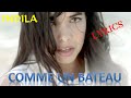 COMME UN BATEAU - INDILA  paroles-Lyrics (Music Video)