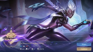 Mobilelegends Karrie game play👽KDA 10/2/8👍MLBB Karrie best build 20250208 emblem Top 1 Global karrie