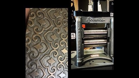 How to Etch Steel Texture Plates for the Durston Agile Rolling Mills