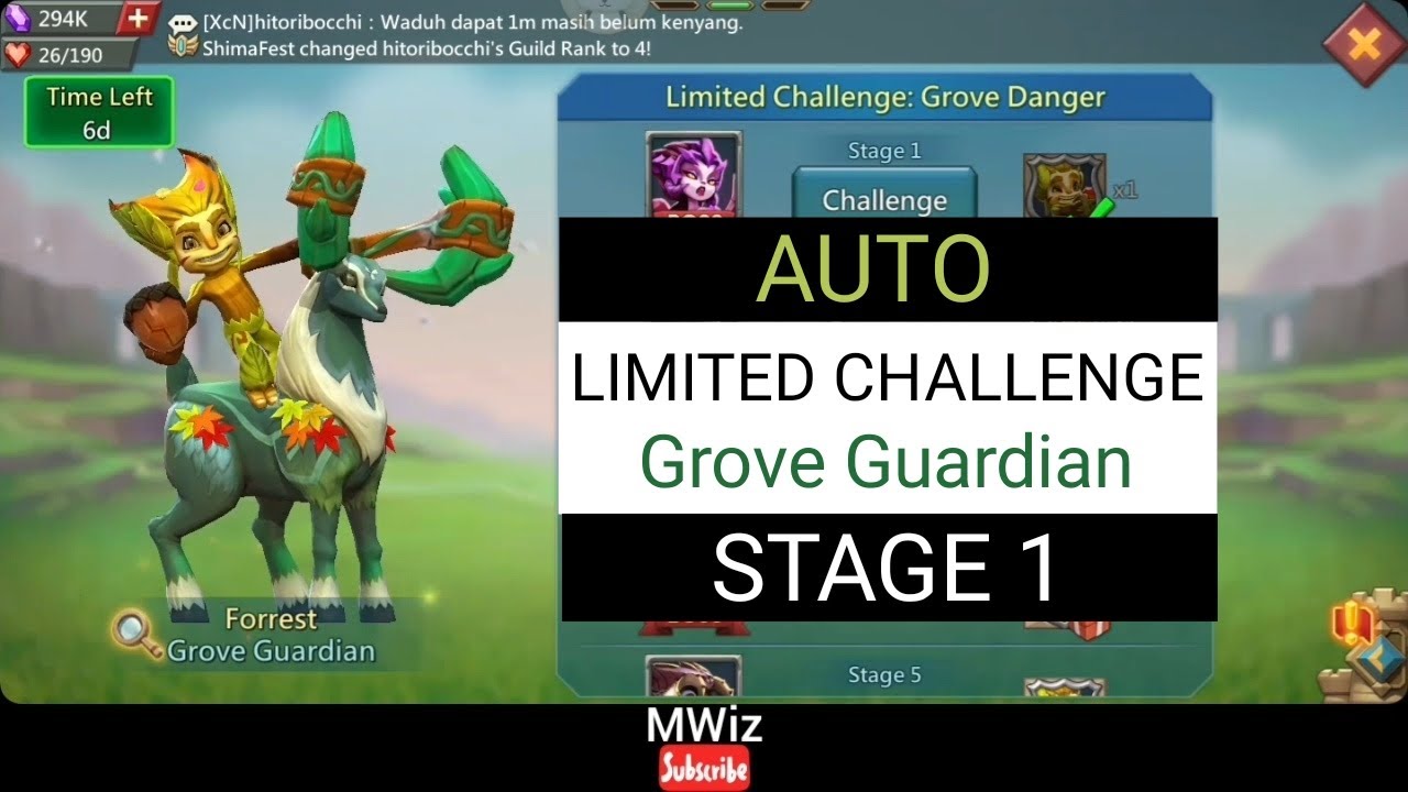 Limited Challenge Grove Guardian STAGE 1 AUTO