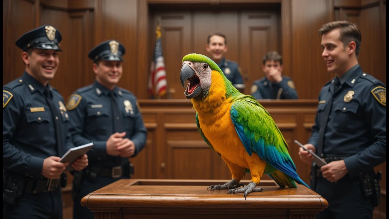 В зале суда царит полный хаос: попугай кричит судье: «ВОЗРАЖЕНИЕ!» 😂 | Комедия про попугая и копов