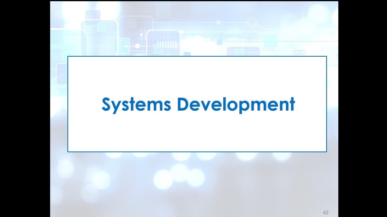 Topic 1 Section 5 Systems Development - YouTube