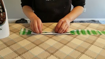 Fast and Easy way to make bias binding, no pins, no bias maker