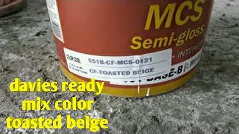 Applying toasted beige semi gloss mix color davies | Sample only.