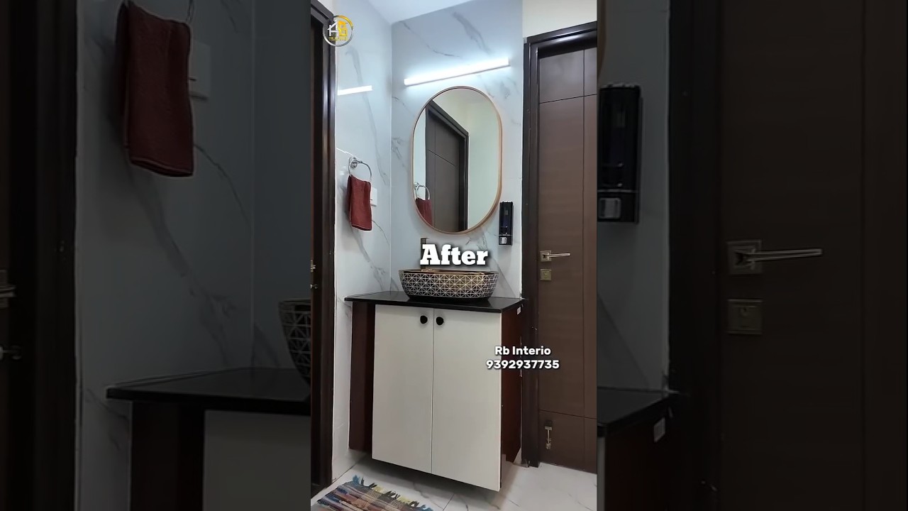 Before After Vanity unit | 2bhk Interior Design | Risinia Skyon, Bachupally, Hyd 