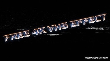 Bad TV VHS Static | Free 4K Video Effect (with Download Link)