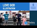 Love God with All Your Heart: A Fun Christian Family Illustration