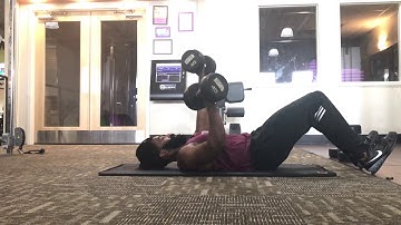 Hook lying alternating db floor press