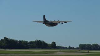 Fairchild C-123 Provider Departs EAA AirVenture 2017