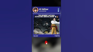 The Moment Saitama Activated Serious Mode 💀🔥#anime