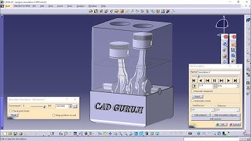 How to Do Simulation In CATIA V5 | Engine Simulation | Simple and Easy Tips | #cadguruji
