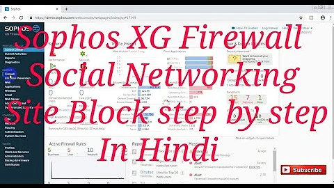 How to block social networking sites sophos XG Firewall | In Hindi