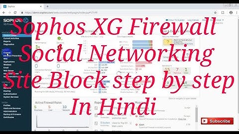 How to block social networking sites sophos XG Firewall | In Hindi