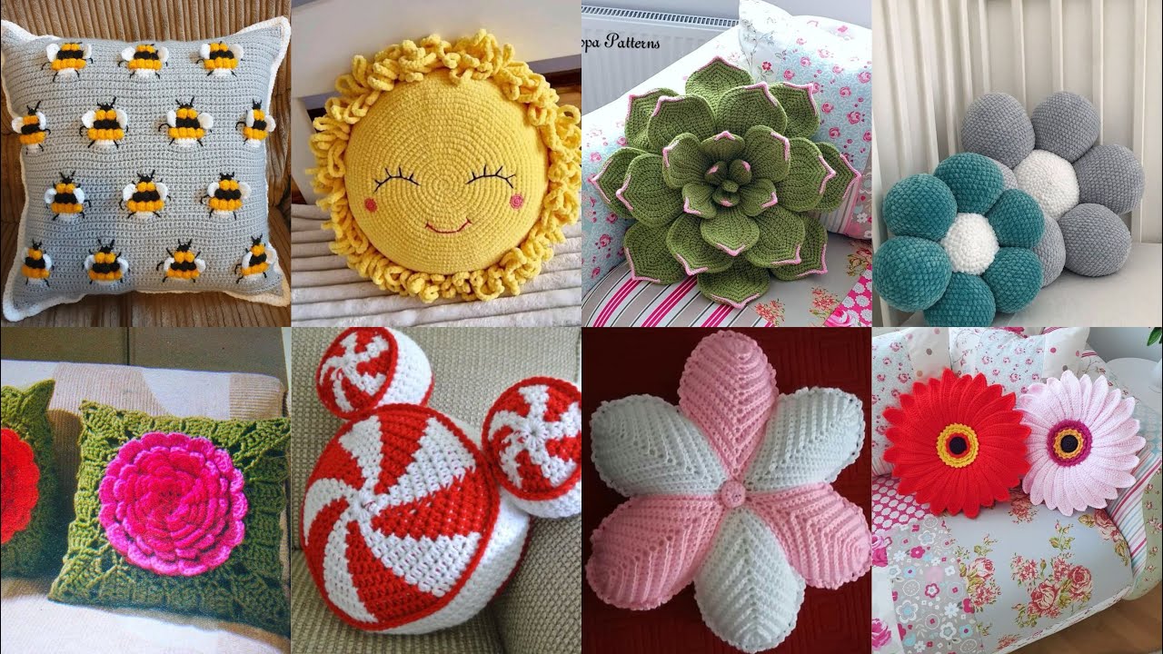  Most Beautiful & attractive crochet Handmade pillow/cousion covers design ideas 2025