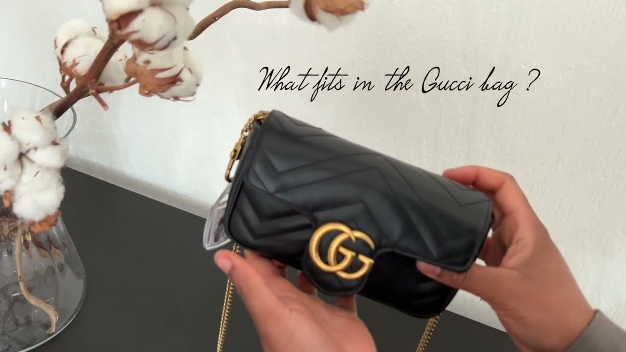 WHAT'S IN MY BAG, GUCCI SUPER MINI MARMONT, QUICK REVIEW