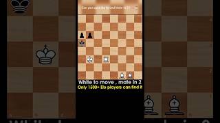 💥 Beautiful Mate in 2 puzzle. #shorts #chess