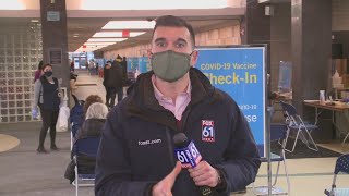 Married doctors Valentine's Day date: giving COVID vaccinations