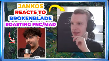 Jankos Reacts to G2 BrokenBlade ROASTING FNATIC and MADLIONS 👀