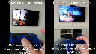 GTA V input lag vs Battlefield 1 on the PS4
