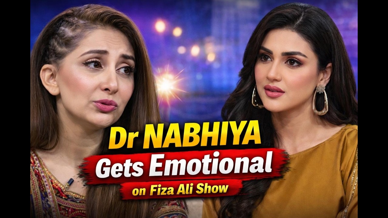 لائیو شو میں ڈاکٹر نبیہ رو پڑیں – شوہر سے اختلافات کی کہانی