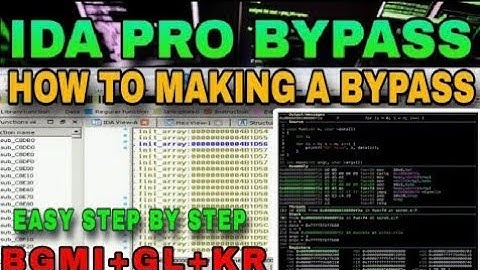 HOW TO MAKE A BYPASS FOR IDA PRO PART - 1