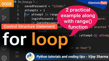 For loop in Python Programming: A Step-by-Step Tutorial with 2 Examples for Beginners to Practice