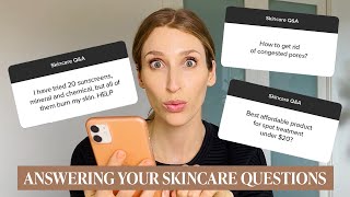 Dermatologist Answers Skincare Questions about Acne, Clogged Pores, Sunscreen Protection, & More