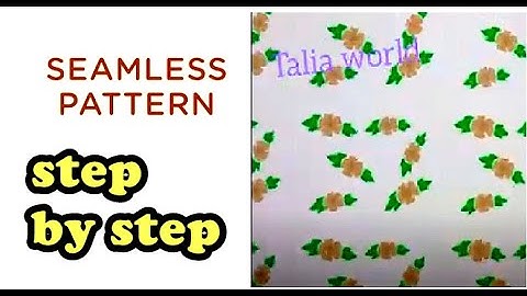 How to create seamless repeat pattern in Android device  | Step by Step Tutorial | IBIS PAINT