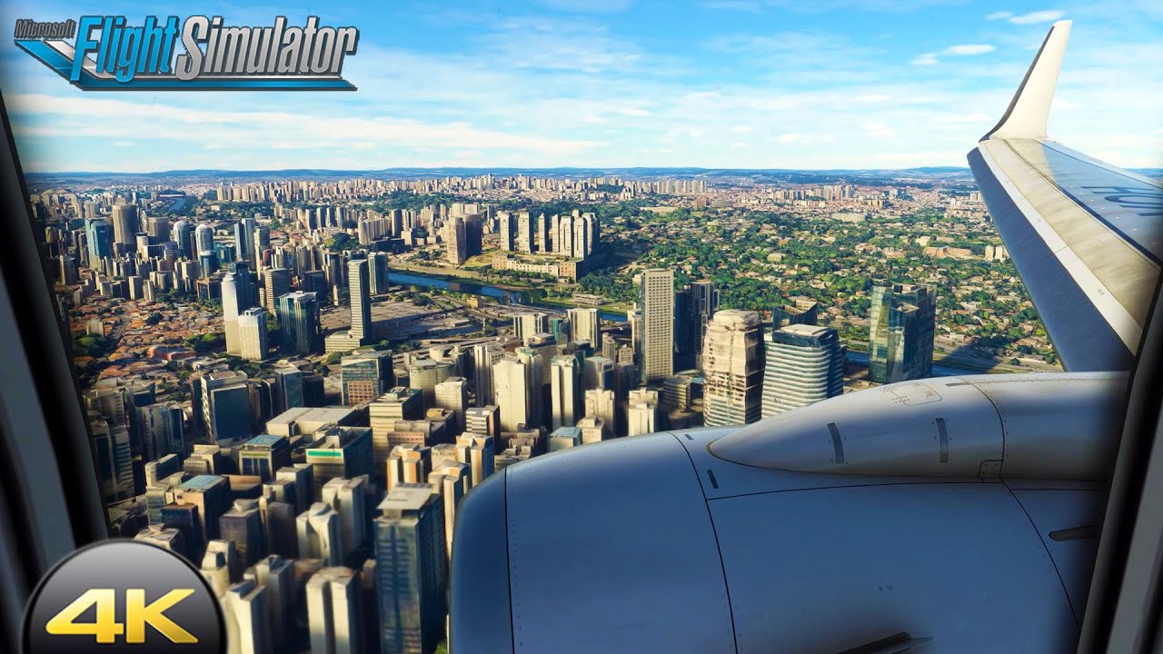 *ULTRA GRAPHICS 4K* | POUSANDO EM SÃO PAULO / CONGONHAS COM FOTOGRAMETRIA | Flight Simulator 2020