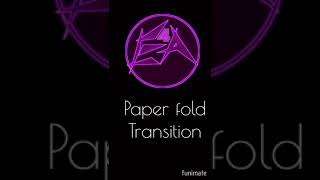 Paper fold #transition #tutorial on #funimate .
