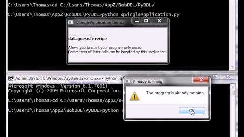 QSingleApplication Demo