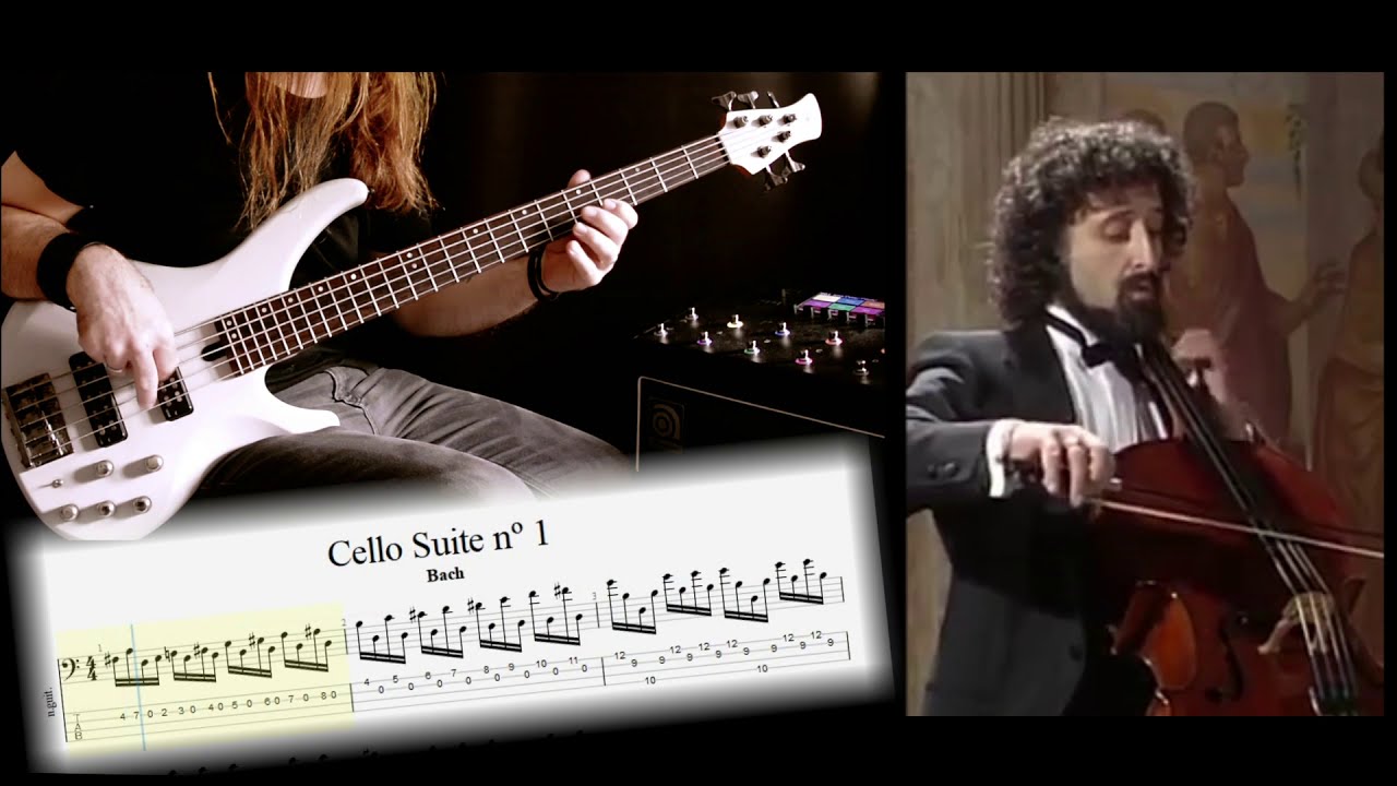 J. S. Bach - Cello Suite nº 1 (cello versus bass) 