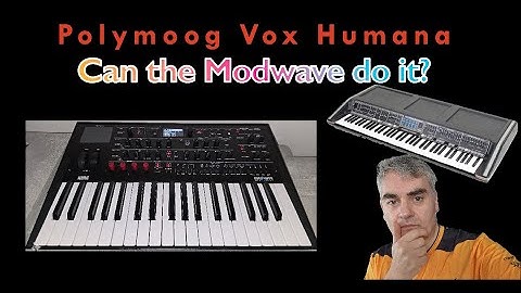 Polymoog Vox Humana Tutorial on the Korg Modwave