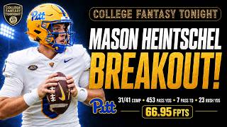 College Fantasy Tonight | Football Week 1 Recap: | Mason Heintschel EXPLODES | Biggest Breakouts