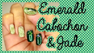 Emerald Cabochon and Jade Nails 💚💍| My 25th Birthday Nails Part 2/2 🎉 [ENG SUB/CC] | PH 🇵🇭
