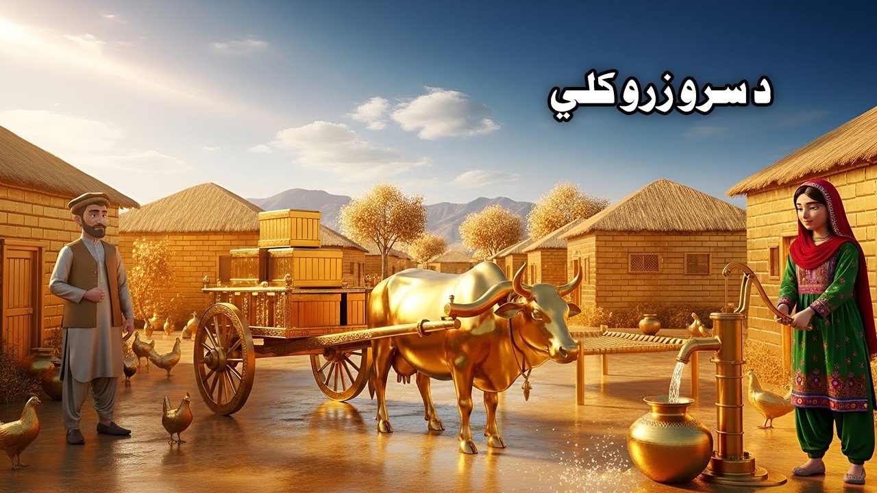 Village of Gold | د سرو زرو کلي | Pashto Cartoon Story