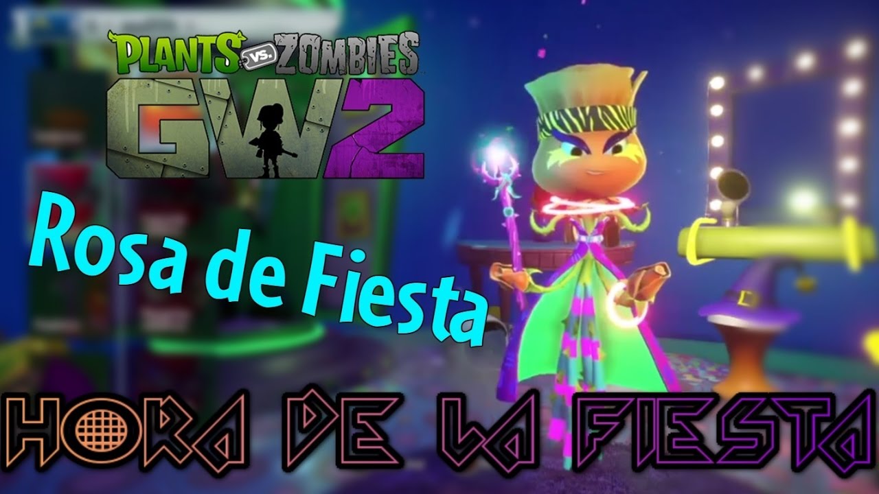 Plants vs Zombies Garden Warfare 2 - Hora de la Fiesta - Rosa de Fiesta ...