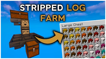 De GEMAKKELIJKSTE AFK-gestripte boomstamboerderij in Minecraft Java 1.21+ (zelfstudie)
